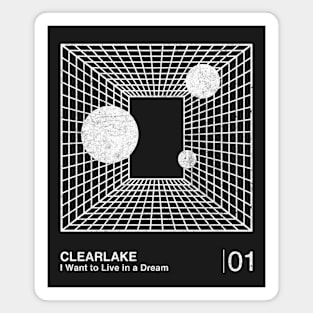 Clearlake / Minimalist Graphic Design Fan Artwork Magnet